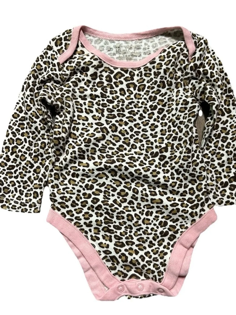 Baby Girl Long Sleeve Bodysuits Gap Cheetah Floral Size 3-6 Months